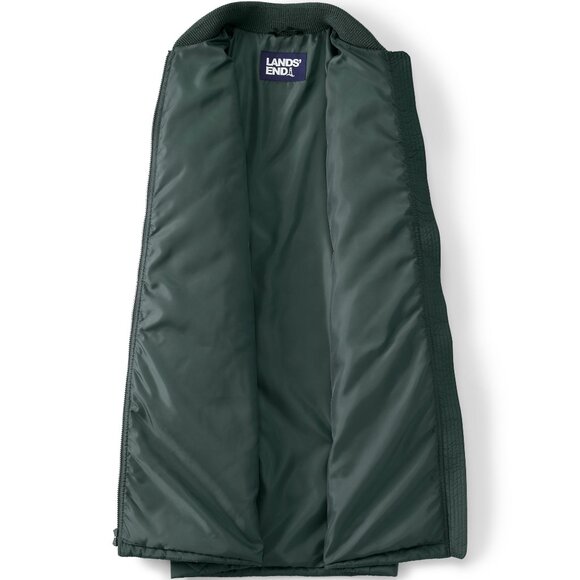 Lands' End Women's Bomber Coat, New XS Forest Green - Picture 2 of 9